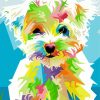 Colorful Maltese Dog Diamond Painting