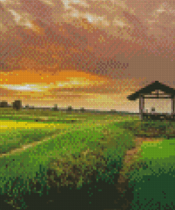 Country Landscape Diamond Painting