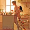 Cute Couple In Kitchen Diamond Painting