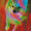 Cute Rainbow Dog Diamond Painting