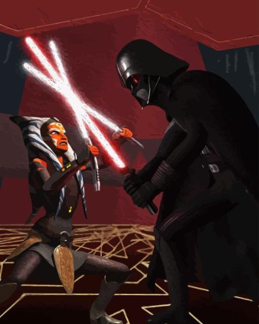 Darth Vader And Ahsoka Tano Diamond Painting