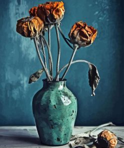 Dead Flowers Vase Diamond Painting