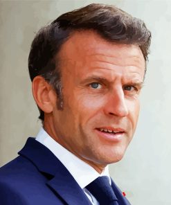 Emmanuel Macron Diamond Painting