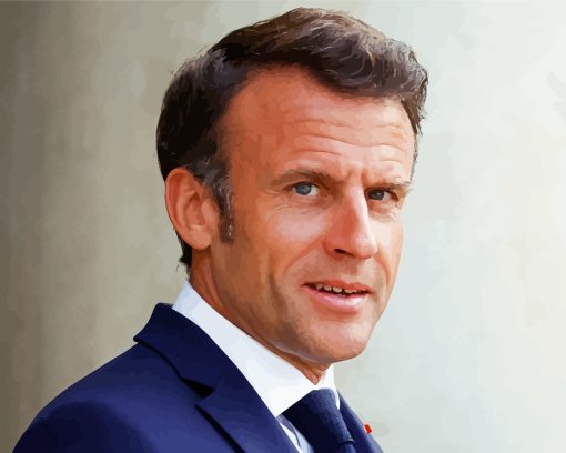 Emmanuel Macron Diamond Painting