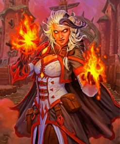 Fire Lady Proudmoore Diamond Painting