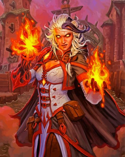 Fire Lady Proudmoore Diamond Painting