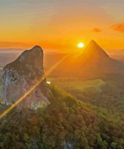 Glass House Mountains Diamond Painting