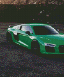 Green Audi R8 Diamond Painting