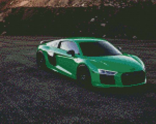 Green Audi R8 Diamond Painting