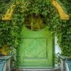 Green Cottage Door Diamond Painting