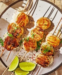 Grilled Scallops Diamond Painting