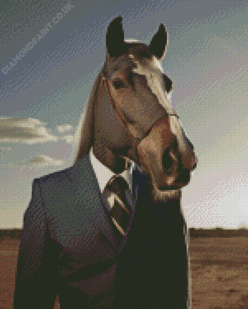 Horse Wearing A Suit Diamond Painting