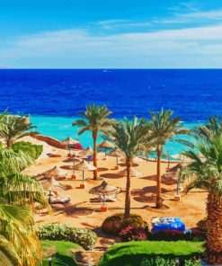 Hurghada Beach View Diamond Painting