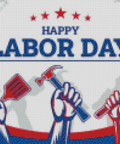 Labor Day Poster Diamond Painting