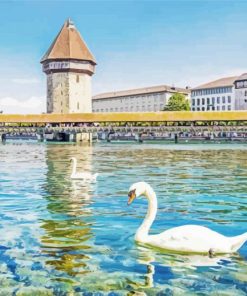 Lake Lucerne Switzerland Diamond Painting