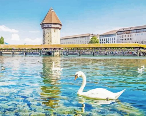 Lake Lucerne Switzerland Diamond Painting