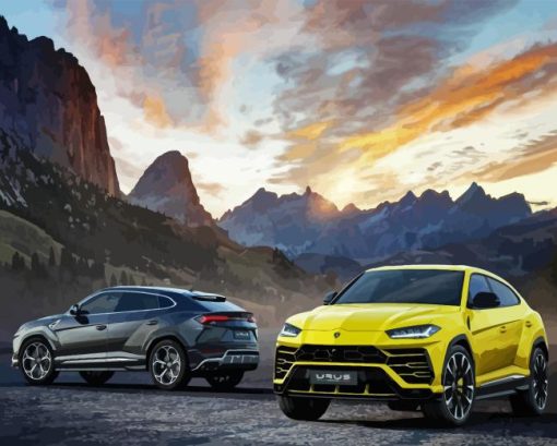 Lamborghini Urus Cars Diamond Painting