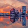 Liverpool City At Sunset Diamond Painting