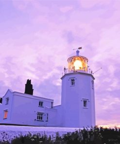 Lizard Lighthouse Cornwall Diamond Painting