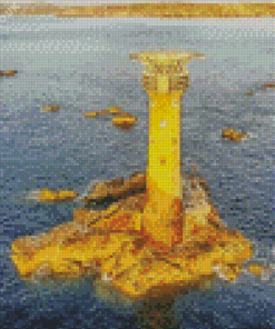 Longships Lighthouse Diamond Painting