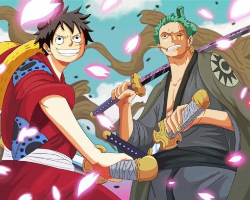 Luffy And Zoro Diamond Painting