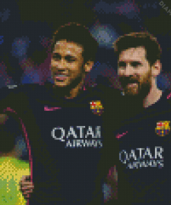 Messi Neymar Diamond Painting