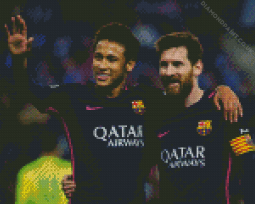 Messi Neymar Diamond Painting