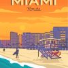 Miami Florida Poster Diamond Painting