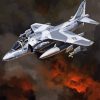 Military Harrier Plane Diamond Painting