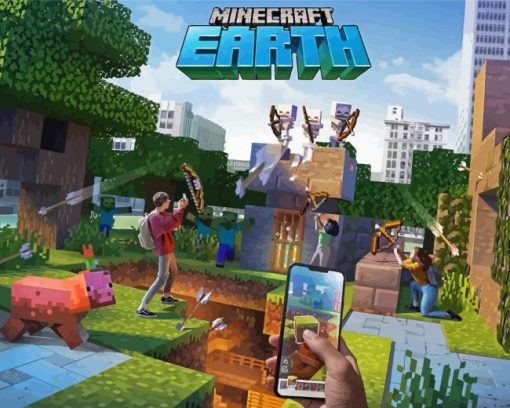 Minecraft Earth Game Diamond Painting