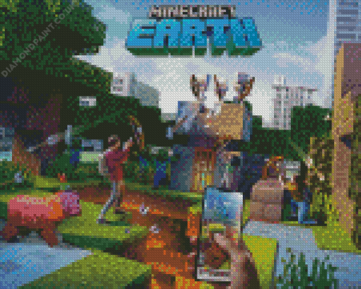 Minecraft Earth Game Diamond Painting