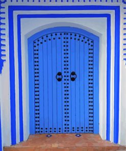 Moroccan Blue Door Diamond Painting