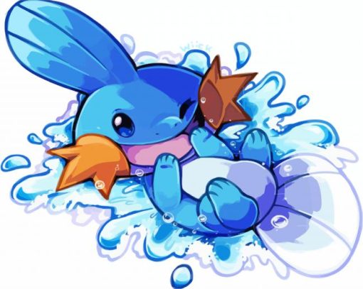 Mudkip Diamond Painting