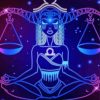 Neon Libra Lady Diamond Painting