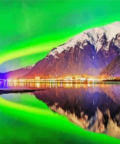 Northern Lights In Juneau Diamond Painting