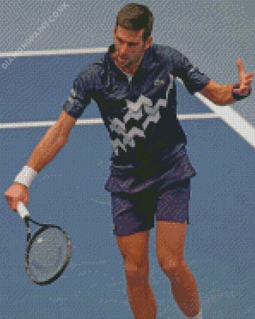 Novak Djokovic Player Diamond Painting