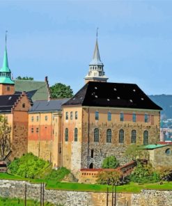 Oslo Akershus Fortress Diamond Painting