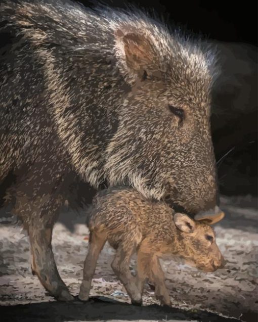 Peccaries Diamond Painting