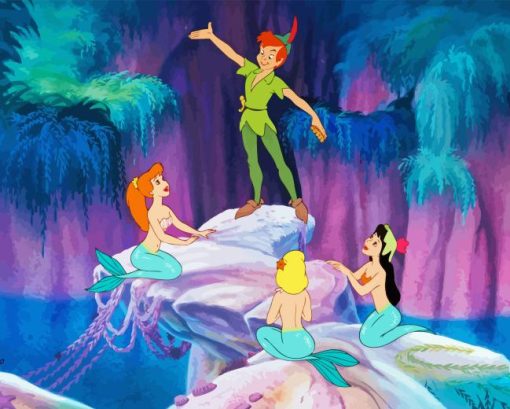 Peter Pan Mermaids Diamond Painting