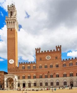 Piazza Del Campo Siena Diamond Painting