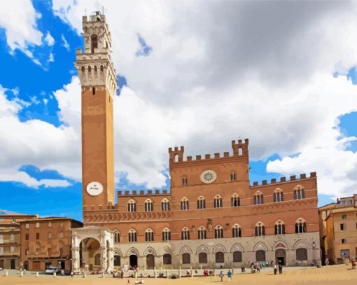 Piazza Del Campo Siena Diamond Painting