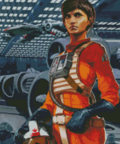 Pilot Girl Diamond Painting