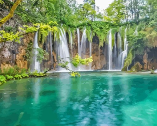 Plitvice Lakes Diamond Painting