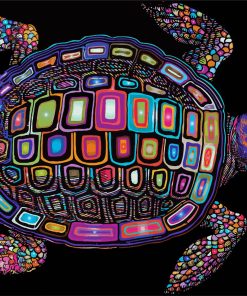 Psychedelic Sea Turtle Diamond Painting