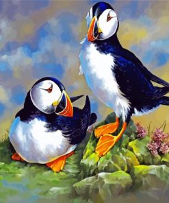 Puffin Birds Diamond Painting