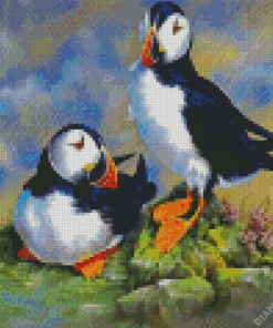 Puffin Birds Diamond Painting