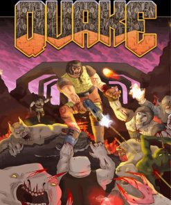 Quake Game Poster Diamond Painting