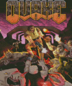 Quake Game Poster Diamond Painting