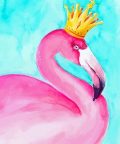 Queen Flamingo Diamond Painting