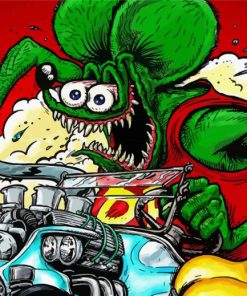 Rat Fink Diamond Painting